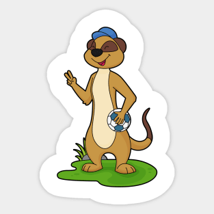 Meerkat Handball player Handball Sticker